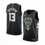 Maillot Milwaukee Bucks Malcolm Brogdon NO 13 Statement Noir