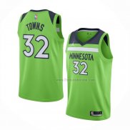 Maillot Minnesota Timberwolves Karl-Anthony Towns NO 32 Statement 2020-21 Vert