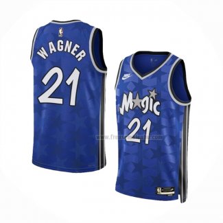 Maillot Orlando Magic Moritz Wagner NO 21 Classic 2023-24 Bleu