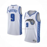 Maillot Orlando Magic Nikola Vucevic NO 9 Earned 2020-21 Blanc