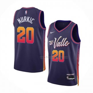 Maillot Phoenix Suns Jusuf Nurkic NO 20 Ville 2023-24 Volet