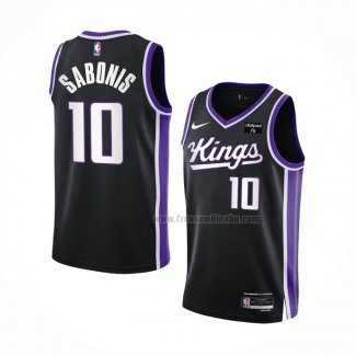 Maillot Sacramento Kings Domantas Sabonis NO 10 Icon 2023-24 Noir