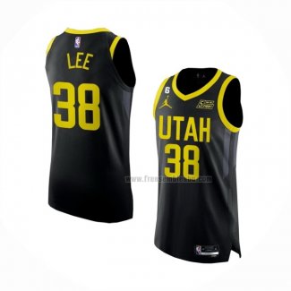 Maillot Utah Jazz Saben Lee NO 38 Statement Authentique 2022-23 Noir