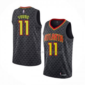 Maillot Atlanta Hawks Trae Young NO 11 Icon 2018 Noir