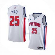 Maillot Detroit Pistons Derrick Rose NO 25 Association 2018-19 Blanc