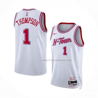 Maillot Houston Rockets Amen Thompson NO 1 Ville 2023-24 Blanc