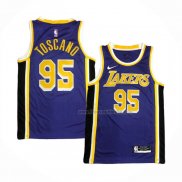 Maillot Los Angeles Lakers Juan Toscano-Anderson NO 95 Statement 2020-21 Volet