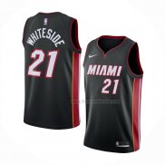 Maillot Miami Heat Hassan Whiteside NO 21 Icon Noir