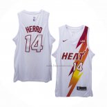 Maillot Miami Heat Tyler Herro NO 14 Fashion Royalty Blanc