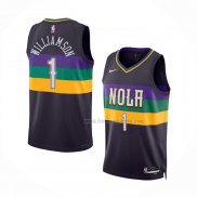 Maillot New Orleans Pelicans Zion Williamson NO 1 Ville 2022-23 Volet