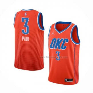 Maillot Oklahoma City Thunder Chris Paul NO 3 Statement 2021 Orange