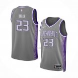 Maillot Sacramento Kings Keon Ellis NO 23 Ville 2022-23 Gris