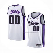 Maillot Sacramento Kings Personnalise Association 2023-24 Blanc