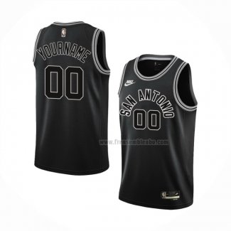 Maillot San Antonio Spurs Personnalise Classic 2022-23 Noir