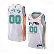 Maillot San Antonio Spurs Personnalise Ville 2021-22 Blanc