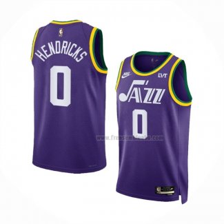 Maillot Utah Jazz Taylor Hendricks NO 0 Classic 2023-24 Volet