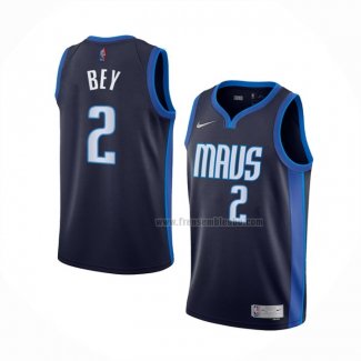 Maillot Dallas Mavericks Tyler Bey NO 2 Earned 2020-21 Bleu