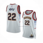 Maillot Denver Nuggets Zeke Nnaji NO 22 Ville 2022-23 Blanc