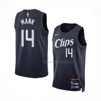 Maillot Los Angeles Clippers Terance Mann NO 14 Ville 2023-24 Bleu