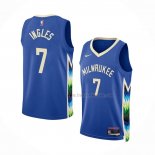 Maillot Milwaukee Bucks Joe Ingles NO 7 Ville 2022-23 Bleu