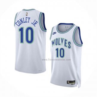 Maillot Minnesota Timberwolves Mike Conley JR. NO 10 Classic 2023-24 Blanc