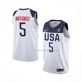 Maillot USA Donovan Mitchell 2019 FIBA Basketball World Cup Blanc