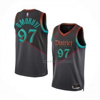 Maillot Washington Wizards Eugene Omoruyi NO 97 Ville 2023-24 Noir