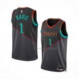 Maillot Washington Wizards Johnny Davis NO 1 Ville 2023-24 Noir