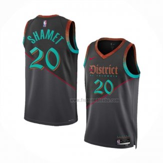 Maillot Washington Wizards Landry Shamet NO 20 Ville 2023-24 Noir