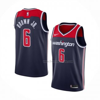 Maillot Washington Wizards Troy Brown JR. NO 6 Statement Bleu