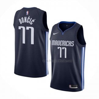 Maillot Dallas Mavericks Luka Doncic NO 77 Statement 2019-20 Bleu