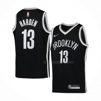 Maillot Enfant Brooklyn Nets James Harden NO 13 Icon Noir