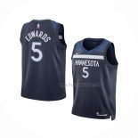 Maillot Enfant Minnesota Timberwolves Anthony Edwards NO 5 Icon Bleu