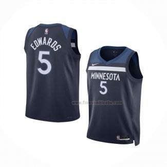 Maillot Enfant Minnesota Timberwolves Anthony Edwards NO 5 Icon Bleu