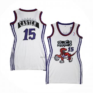 Maillot Femme Toronto Raptors Vince Carter NO 15 Blanc