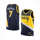 Maillot Indiana Pacers Malcolm Brogdon NO 7 Ville 2021-22 Bleu