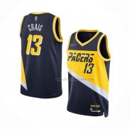 Maillot Indiana Pacers Torrey Craig NO 13 Ville 2021-22 Bleu