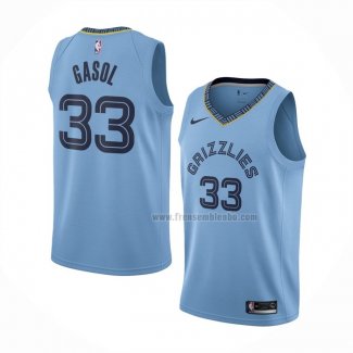 Maillot Memphis Grizzlies Marc Gasol NO 33 Statement Bleu