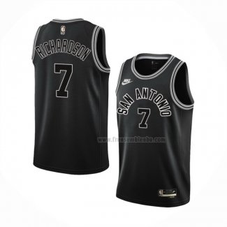 Maillot San Antonio Spurs Josh Richardson NO 33 Classic 2022-23 Noir