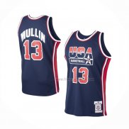 Maillot USA 1992 Chris Mullin NO 13 Bleu