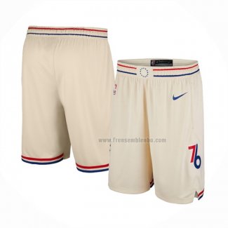 Short Philadelphia 76ers Ville 2017-18 Jaune