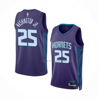 Maillot Charlotte Hornets P.J. Washington JR. NO 25 Statement 2022-23 Volet