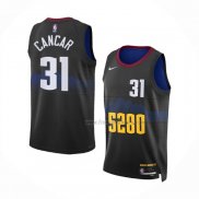 Maillot Denver Nuggets Vlatko Cancar NO 31 Ville 2023-24 Noir