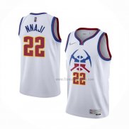 Maillot Denver Nuggets Zeke Nnaji NO 22 Earned 2020-21 Blanc