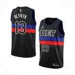 Maillot Detroit Pistons Kelly Olynyk NO 13 Statement 2022-23 Noir