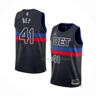 Maillot Detroit Pistons Saddiq Bey NO 41 Statement 2022-23 Noir