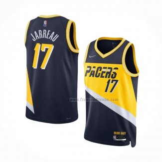 Maillot Indiana Pacers Dejon Jarreau NO 17 Ville 2021-22 Bleu