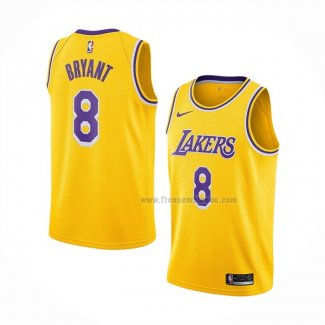 Maillot Los Angeles Lakers Kobe Bryant NO 8 Icon 2018-19 Jaune