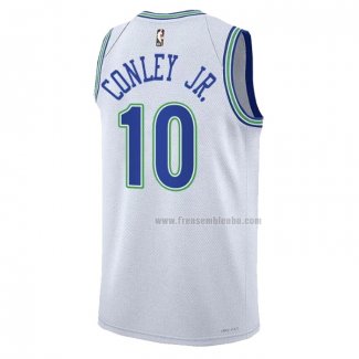 Maillot Minnesota Timberwolves Mike Conley JR. NO 10 Ville 2023-24 Bleu