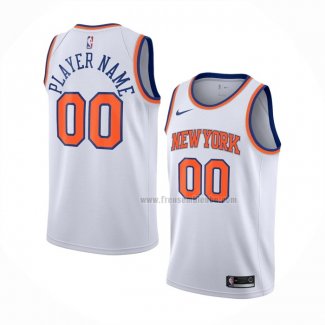 Maillot New York Knicks Personnalise Association 2020-21 Blanc